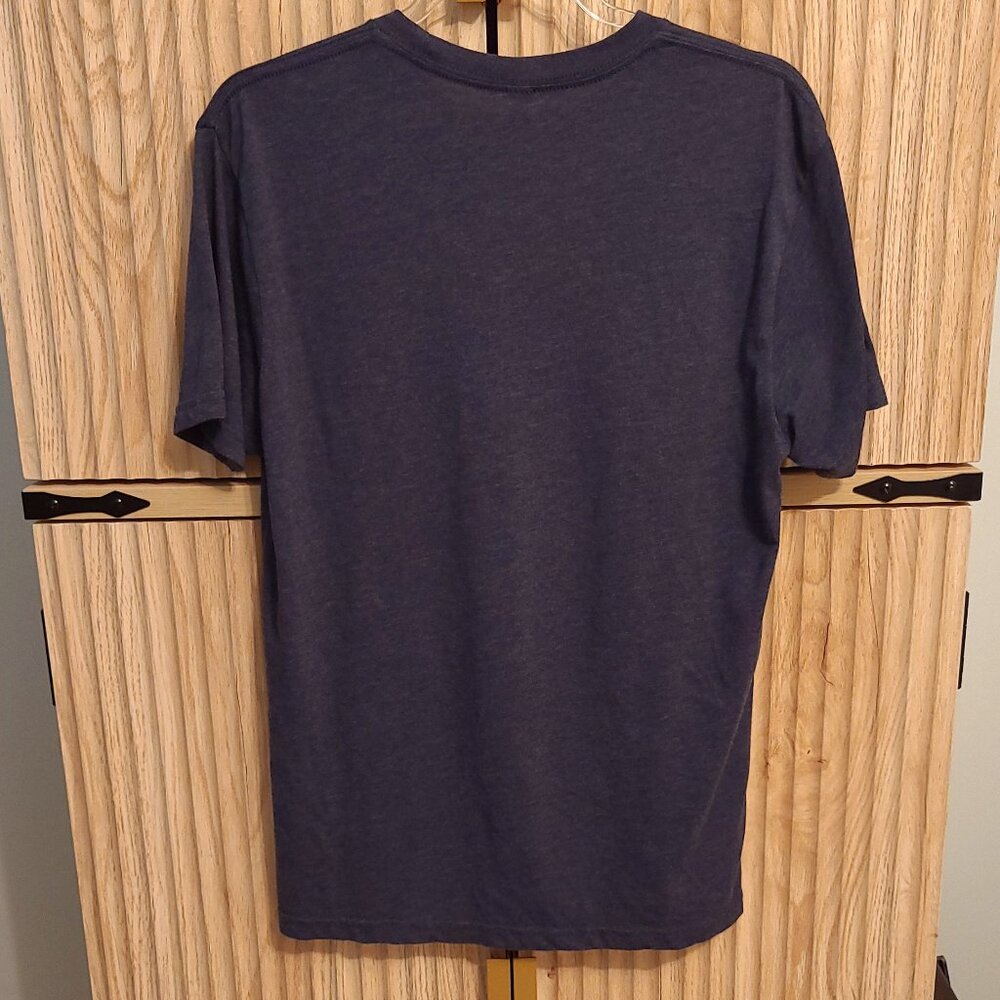 Next Level "DUO" Logo Tee Shirt - Heather Charcoal - Size M - Picture 3 of 10